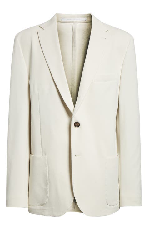 Single Breasted Linen & Cotton Sport Coat