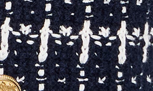 Nic + Zoe Nic+zoe Mixed Media Sweater Jacket In Indigo Multi