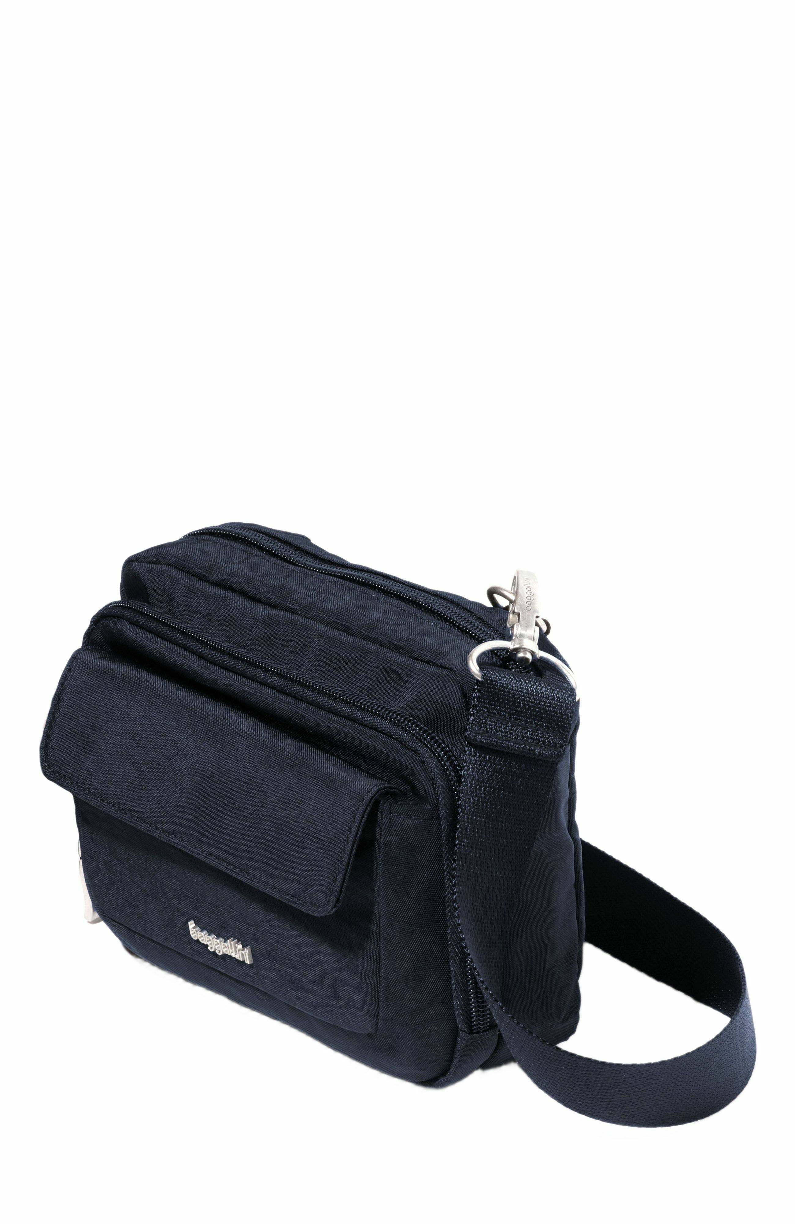 Modern Double Zip Crossbody Bag, Alternate, color, French Navy