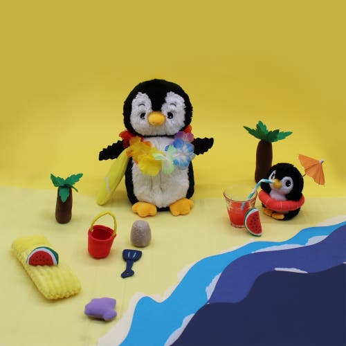 Shop Les Ptipotos Penguin Mom & Her Baby