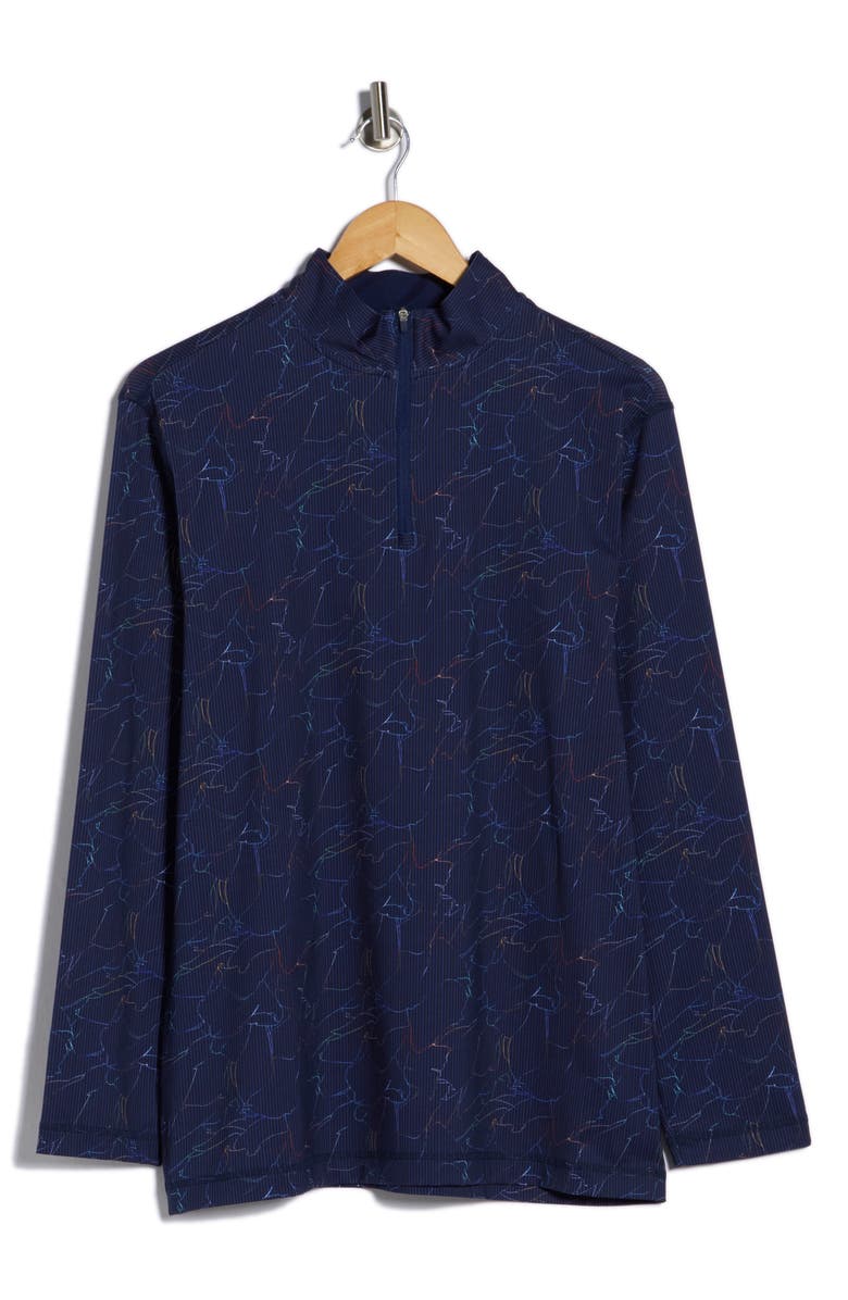 Bugatchi Rib Half Zip Pullover, Main, color, 