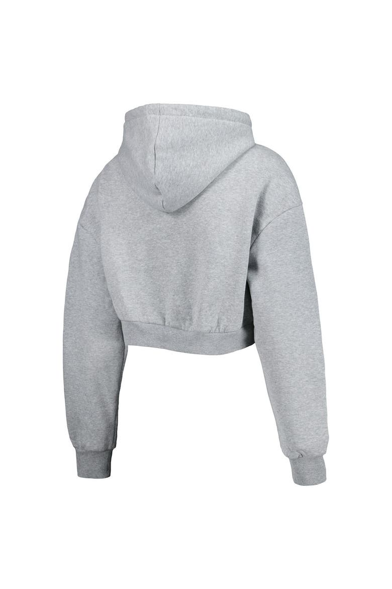 Women's The Wild Collective Gray Los Angeles Chargers Cropped Pullover Hoodie, Alternate, color, Gray