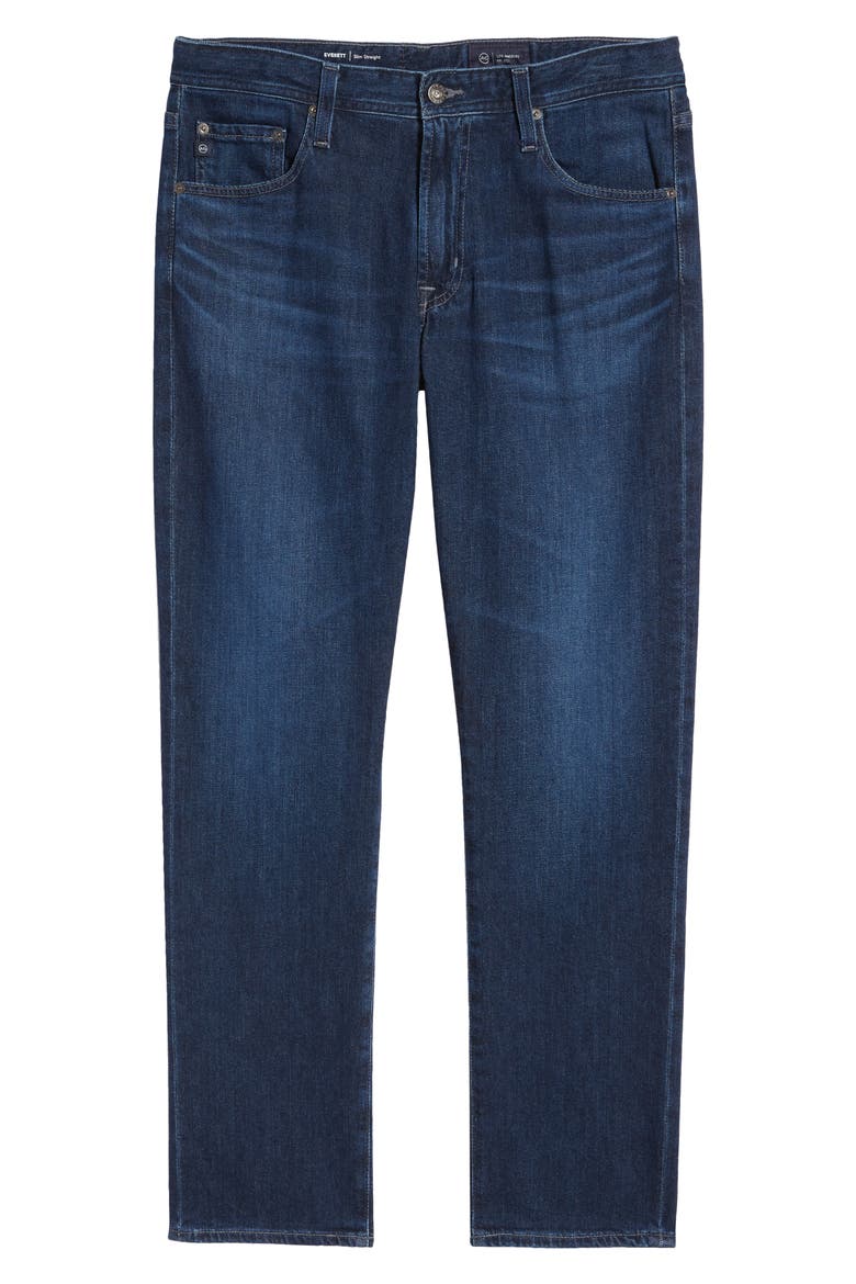 Everett Slim Straight Leg Jeans, Alternate, color, CRUSADE
