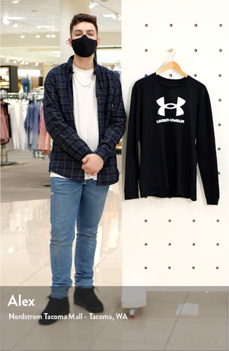 Men's UA Sportstyle Long Sleeve Logo Graphic Tee, sales video thumbnail