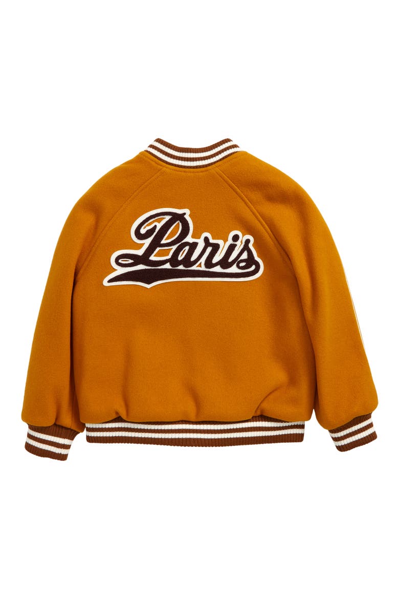 Kids' John Varsity Bomber Jacket, Alternate, color, OCRE