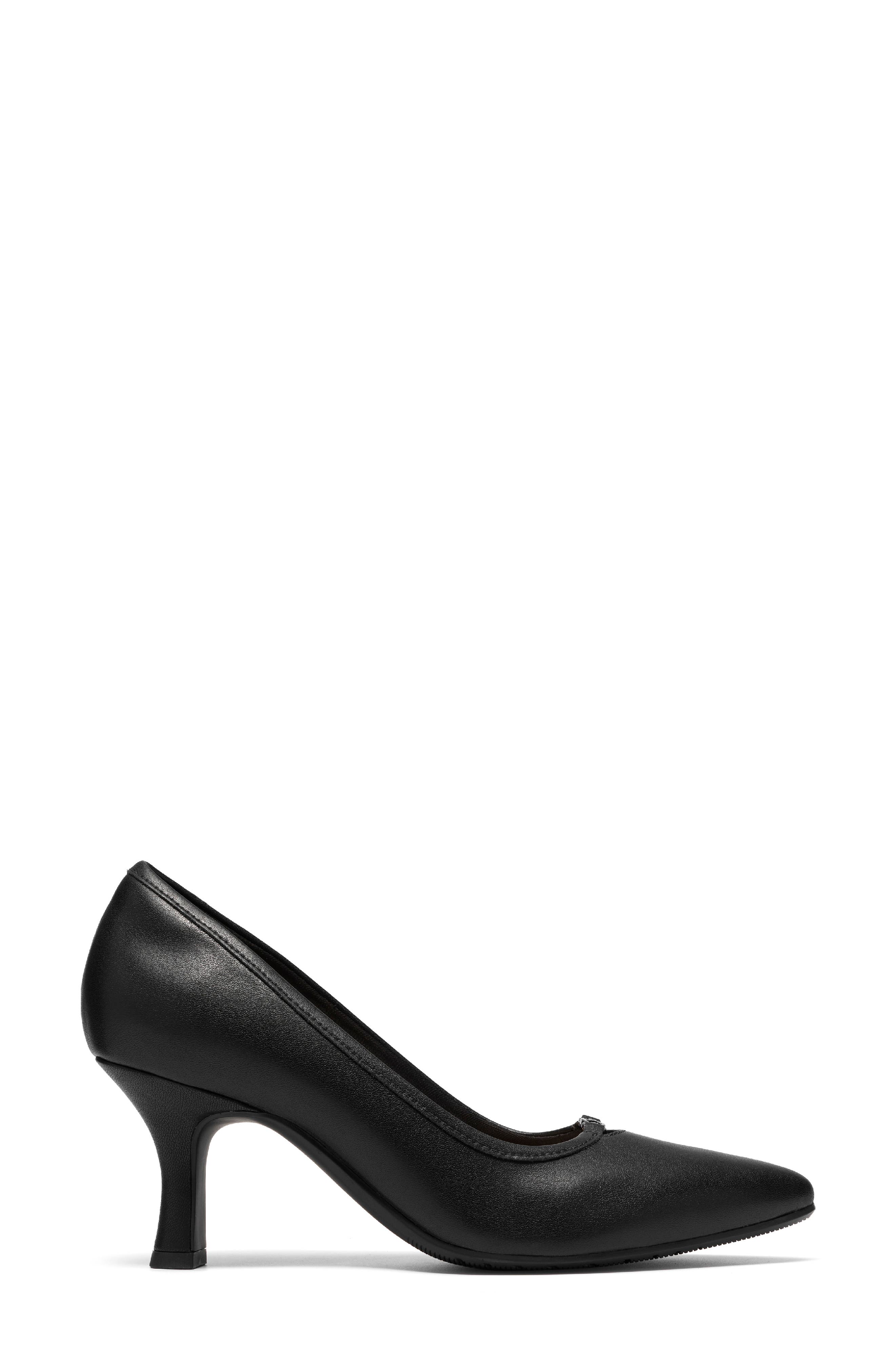 Kacelyn Grace Pump, Alternate, color, BLACK LEATHER