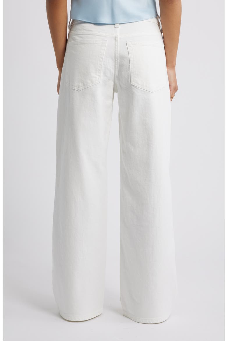 Low Rise Baggy Wide Leg Jeans, Alternate, color, WHITE