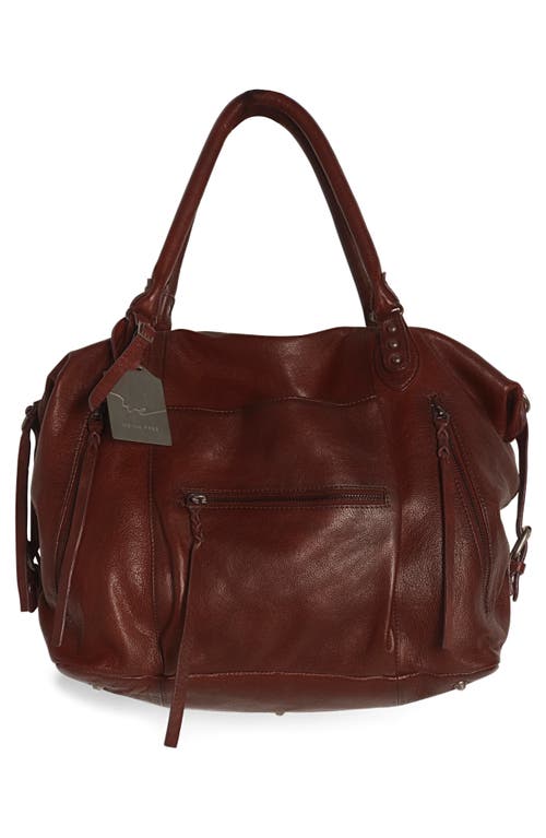 Free People We The Free Emerson Lambskin Leather Tote In Brown