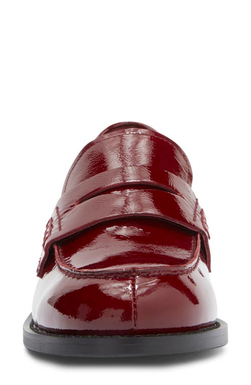 Jeffrey Campbell Books Penny Loafer In Wine Brush Off
