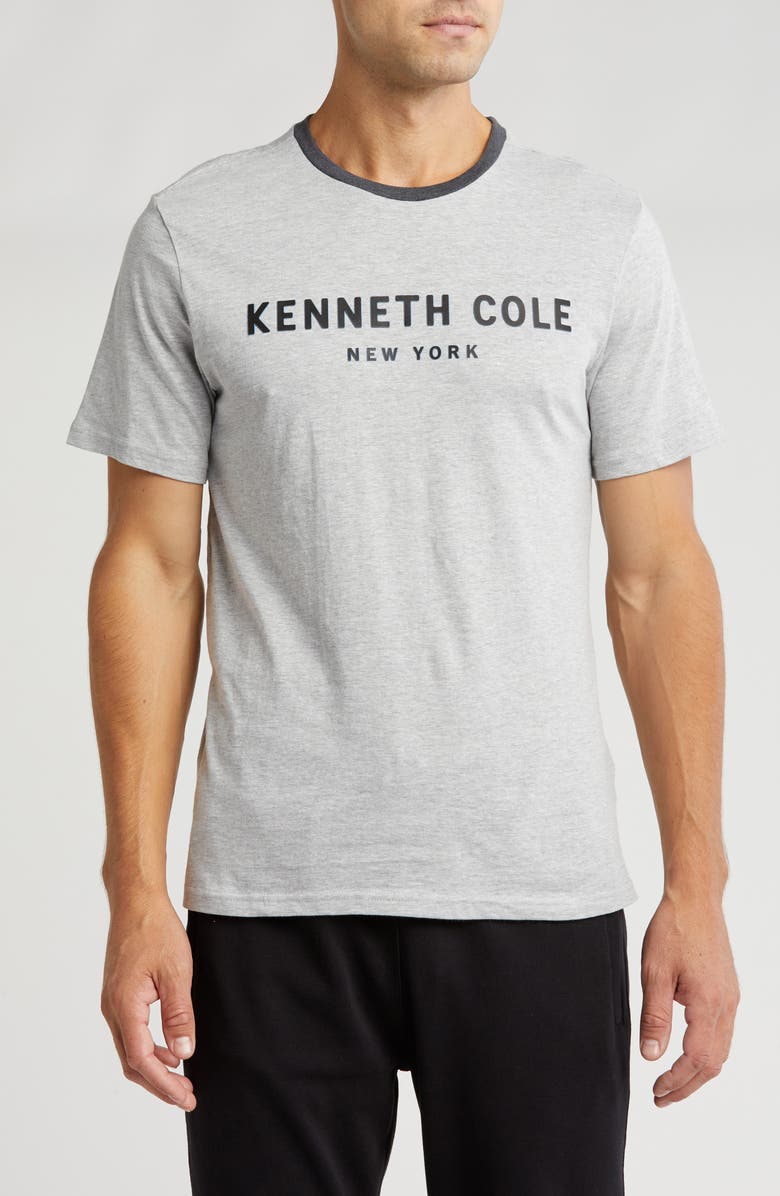 Kenneth Cole Logo Crewneck Sleep T-Shirt, Main, color,