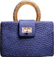 Soli & Sun THE GRACIE Woven Buntal Straw Clutch Bag