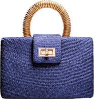 Soli & Sun THE GRACIE Woven Buntal Straw Clutch Bag