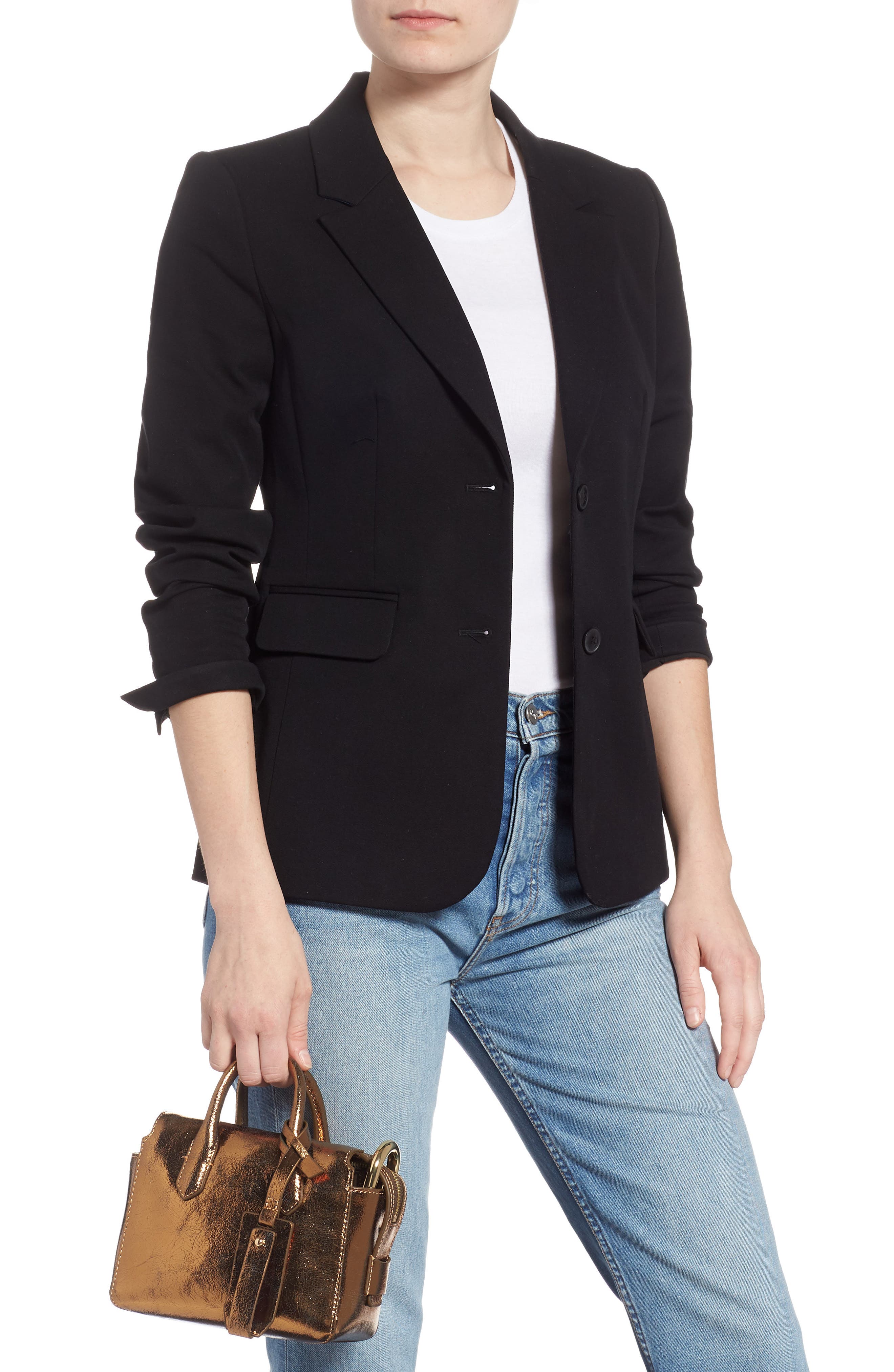 J.Crew Mini Metallic Leather Shoulder/Crossbody Satchel, Alternate, color, 