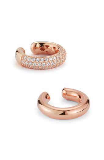 Set of 2 Cubic Zirconia Ear Cuffs