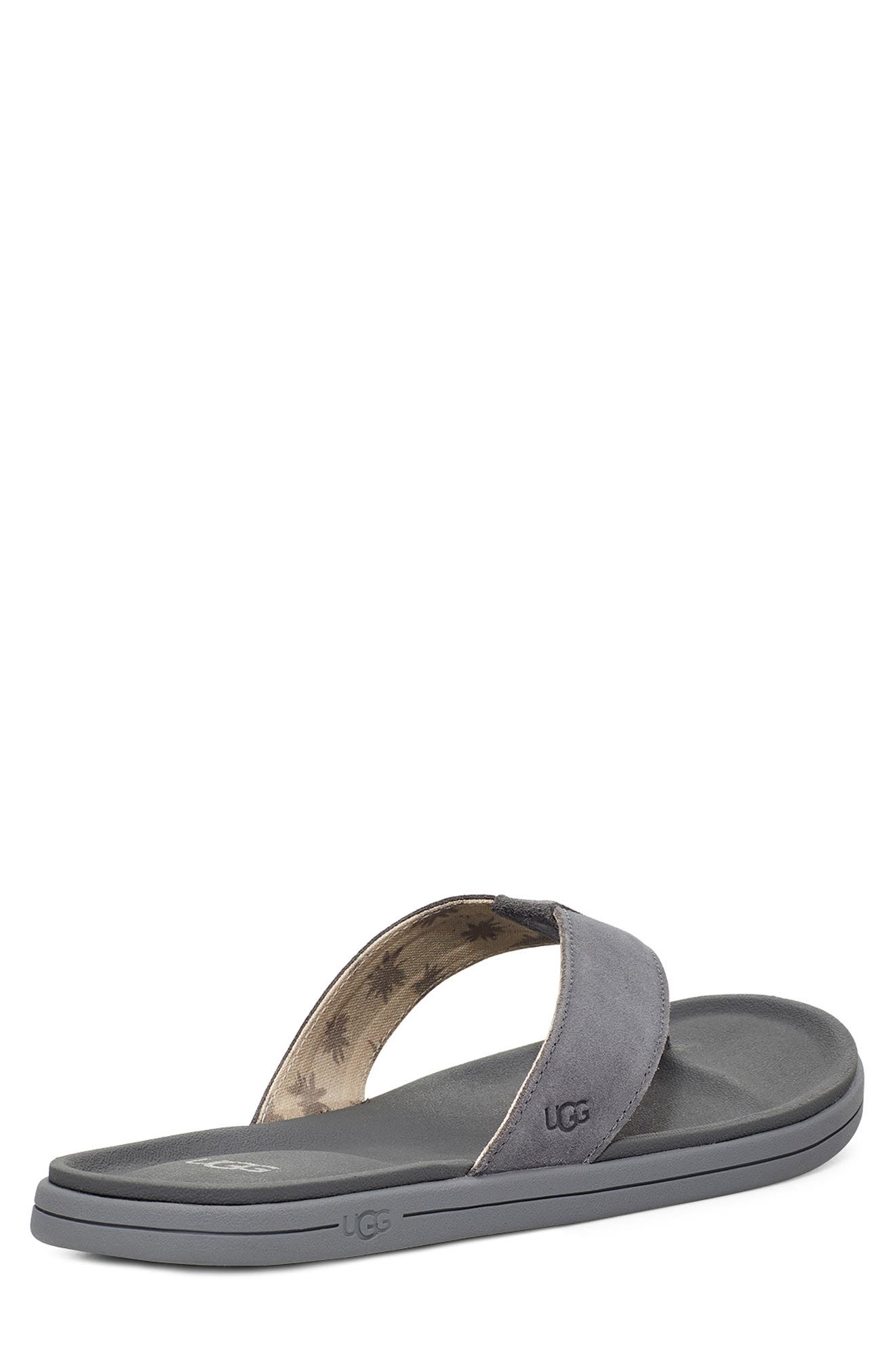 Brookside Flip Flop, Alternate, color, METAL SUEDE