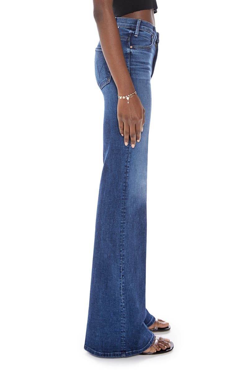 MOTHER The Hustler Roller Heel High Waist Wide Leg Jeans, Alternate, color, 
