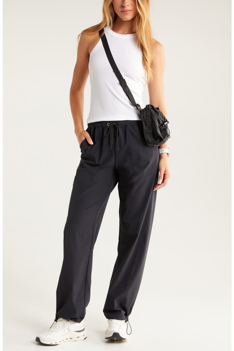 Navigator Drawstring Utility Pants, Alternate, color, BLACK