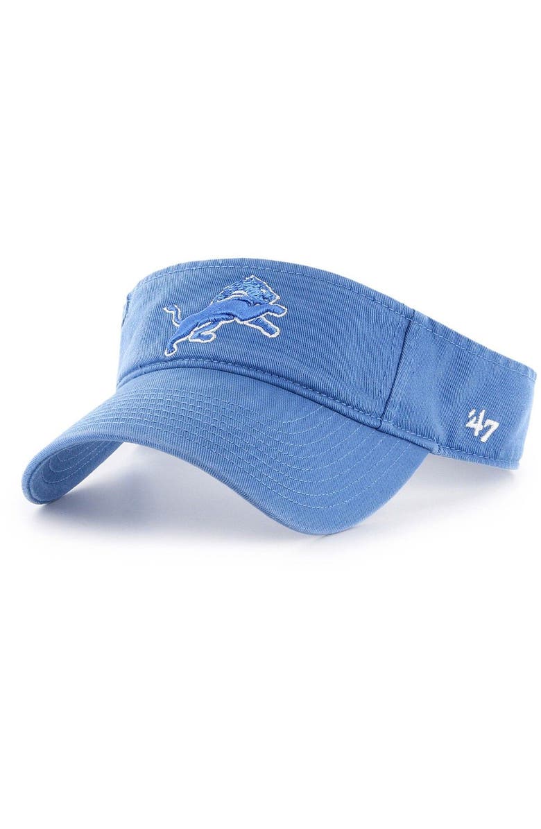 '47 Men's '47 Blue Detroit Lions Clean Up Visor, Main, color, Blue