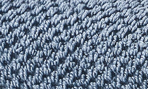 Woven & Weft Set Of 6 Textured Hand Towels In Chambray Blue