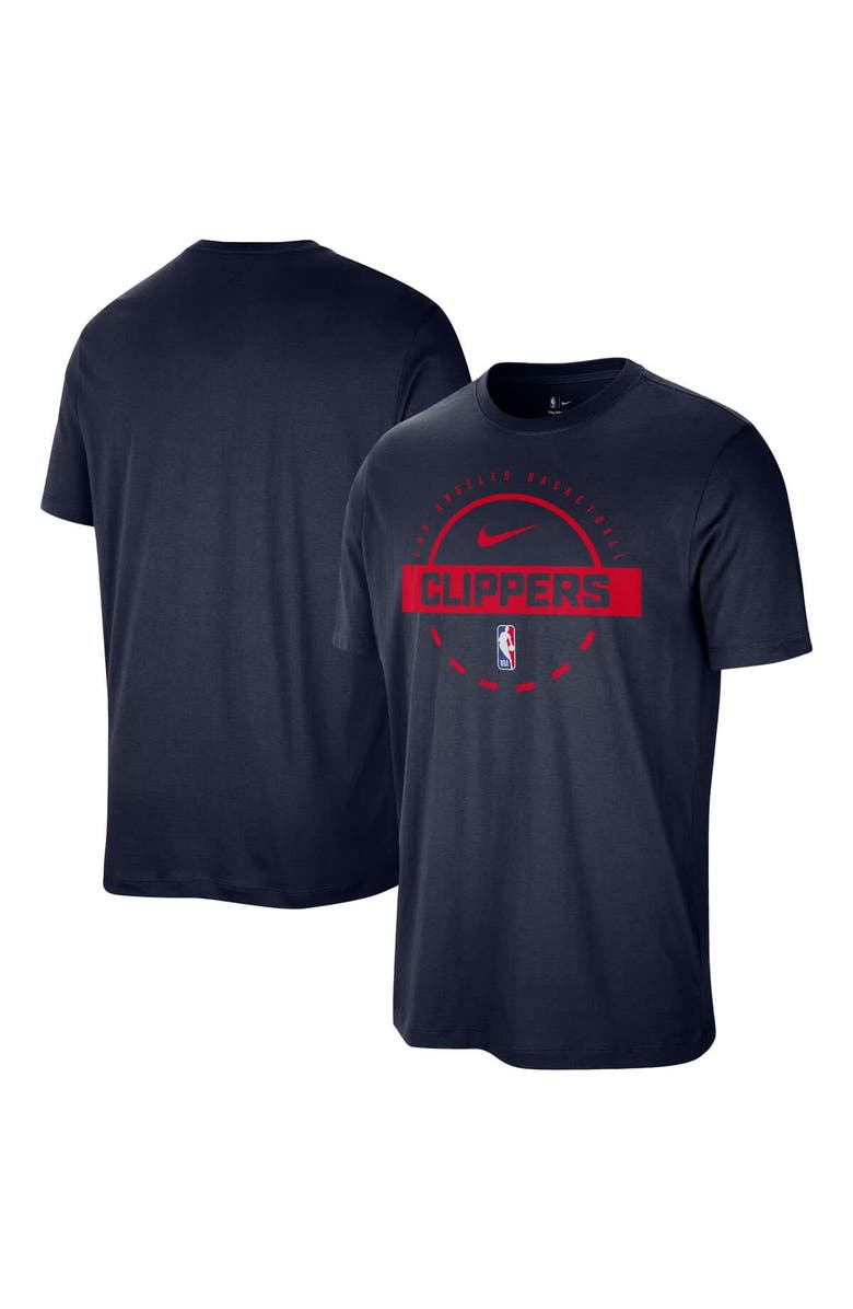 Nike Men's Nike Navy LA Clippers Authentic Practice T-Shirt, Main, color, Navy