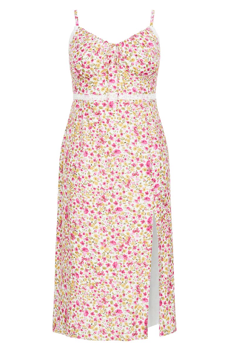 City Chic Sweet Floral Maxi Sundress, Alternate, color, Sweet Pea