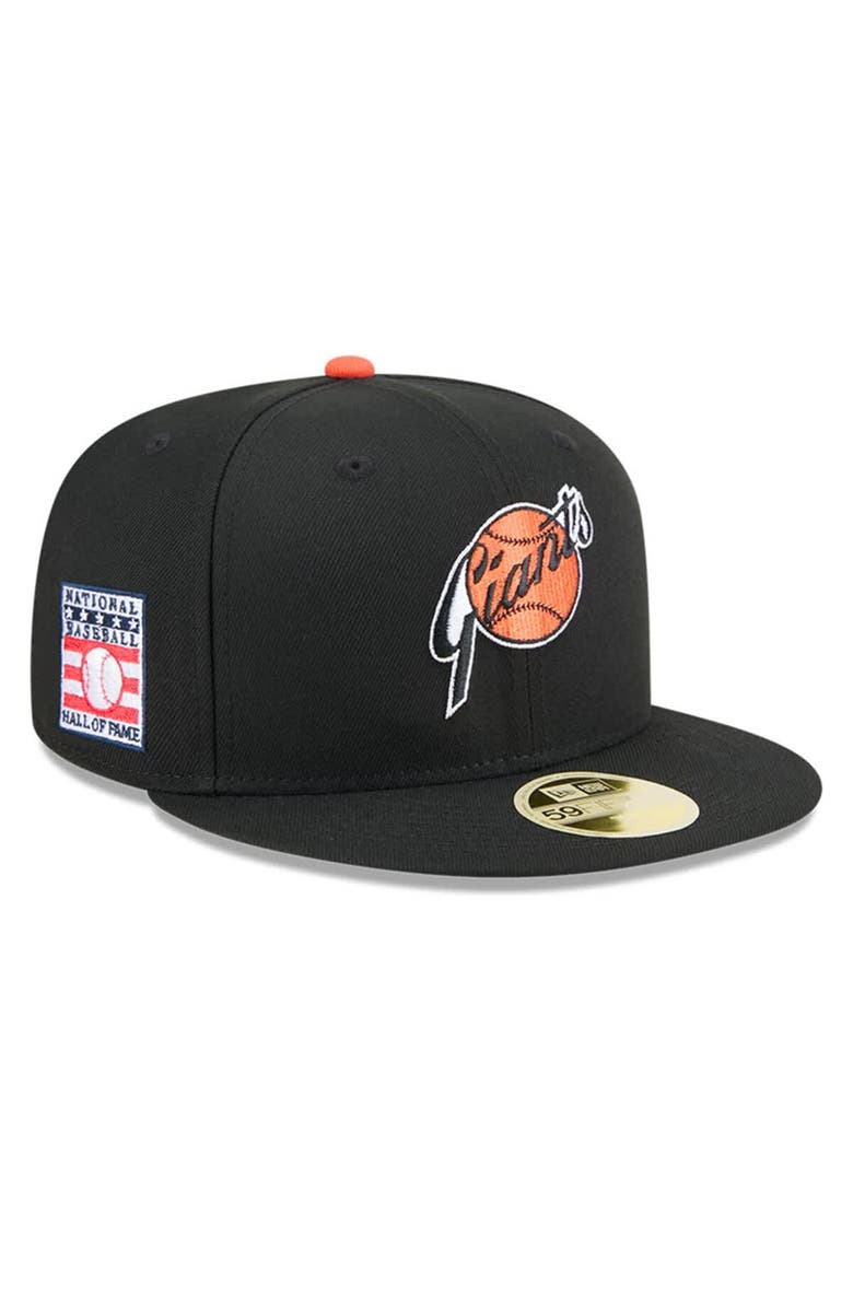 New Era Men's New Era Black San Francisco Giants Baseball Hall of Fame 59FIFTY Fitted Hat, Alternate, color, Black