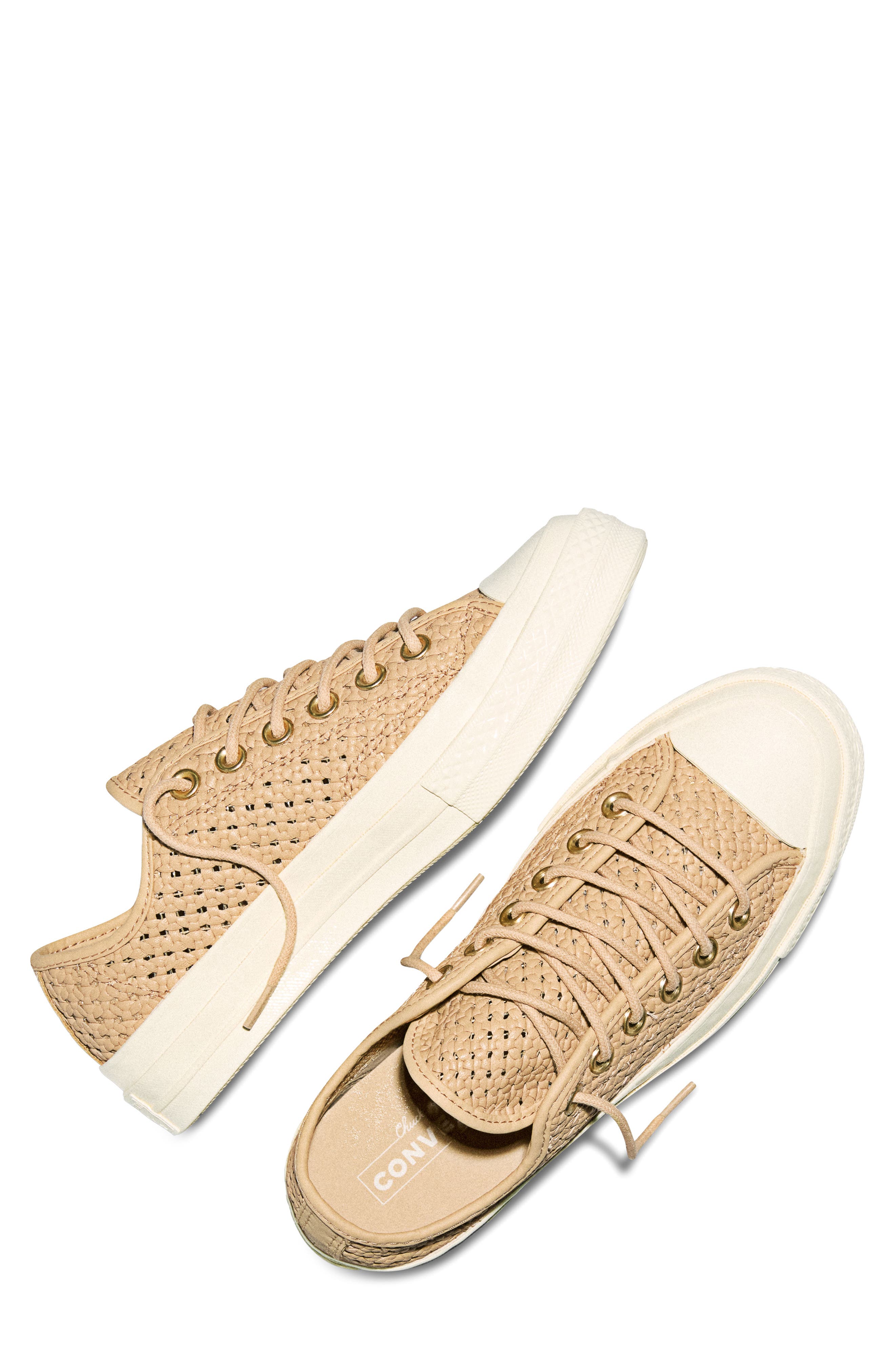 Converse Chuck 70 Woven Leather Low Top Sneaker, Alternate, color, 