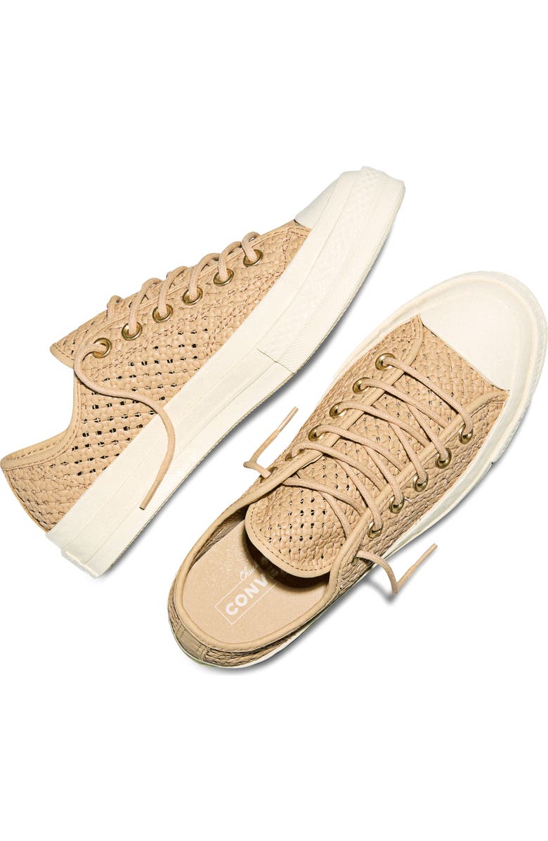 Converse Chuck 70 Woven Leather Low Top Sneaker, Alternate, color,