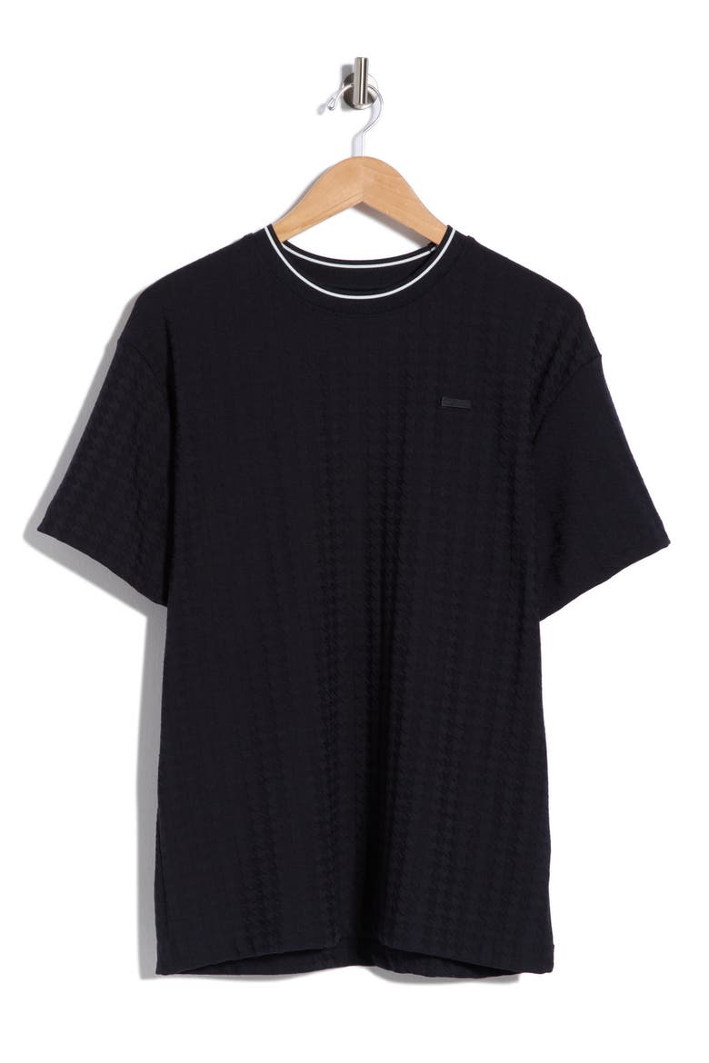 Tipped Knit T-Shirt, Alternate, color, NAVY