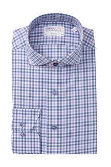 Plaid Long Sleeve Trim Fit Shirt