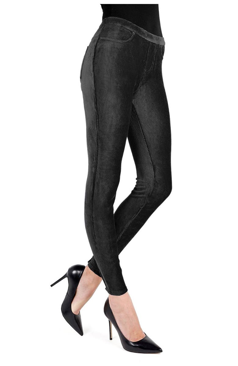 MeMoi Thin Ribbed Corduroy Leggings, Main, color, 