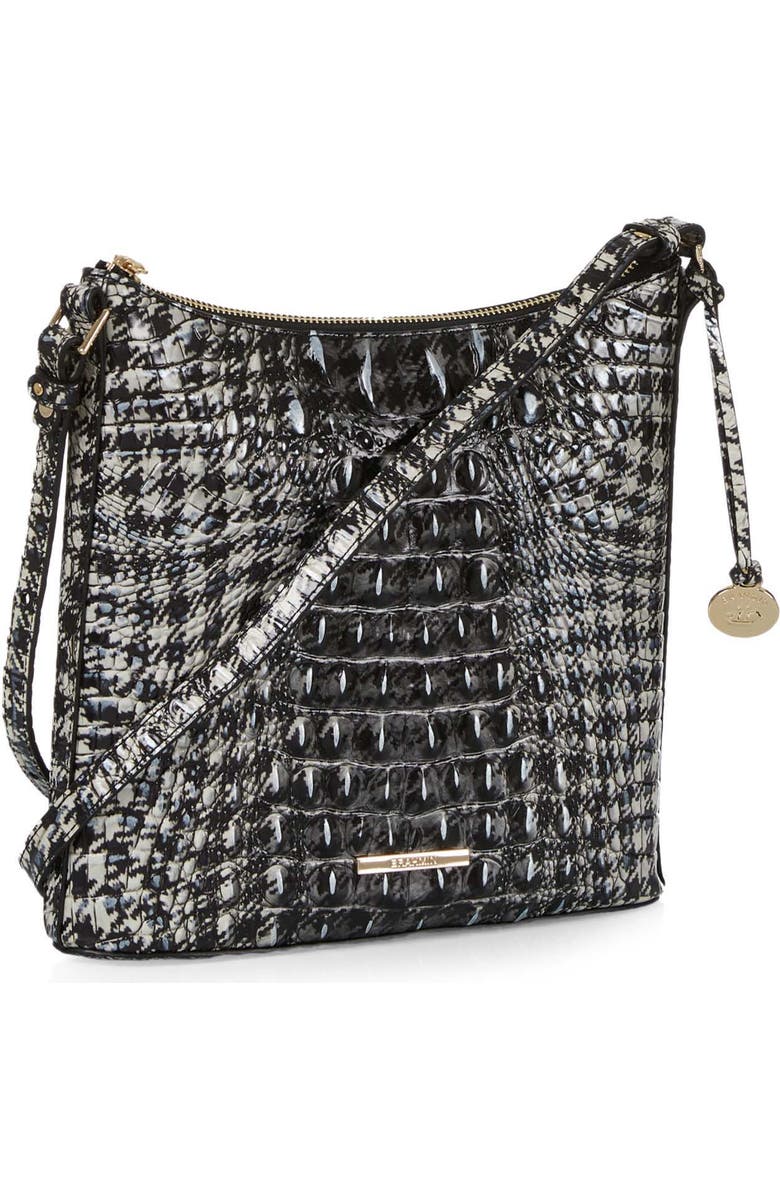 Brahmin Katie Croc Embossed Leather Crossbody Bag, Alternate, color,