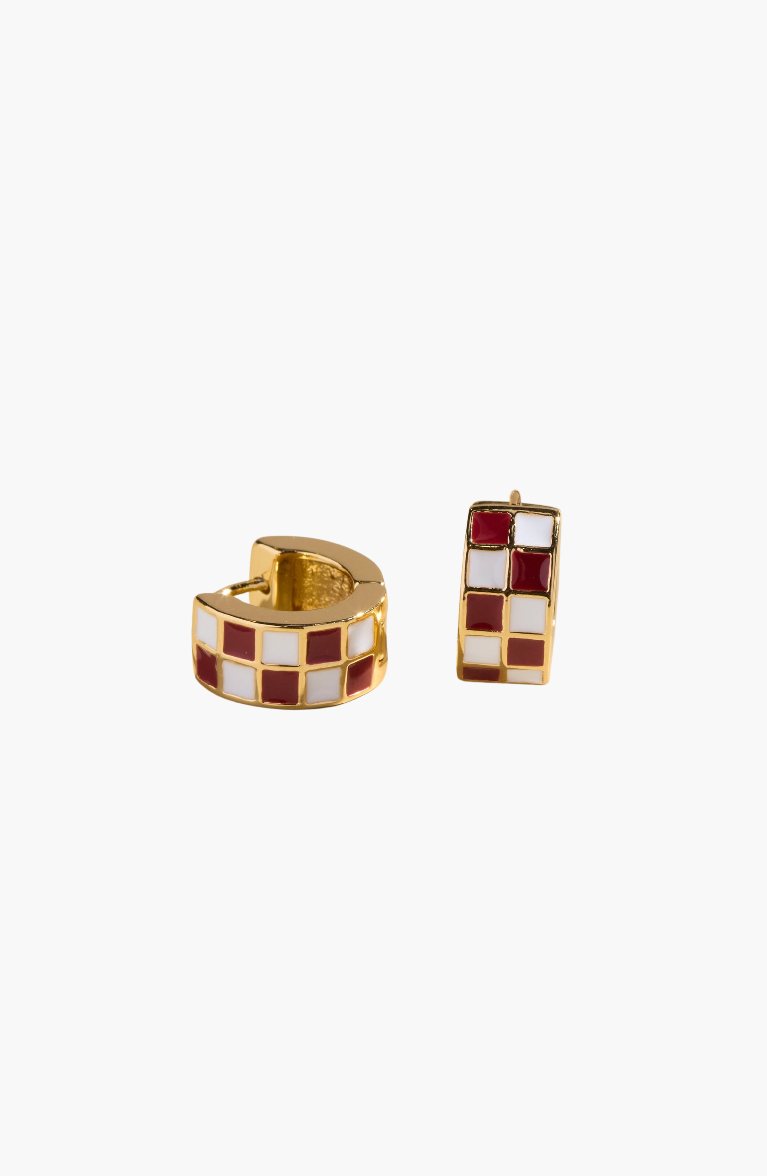 Maroon & White Checkered