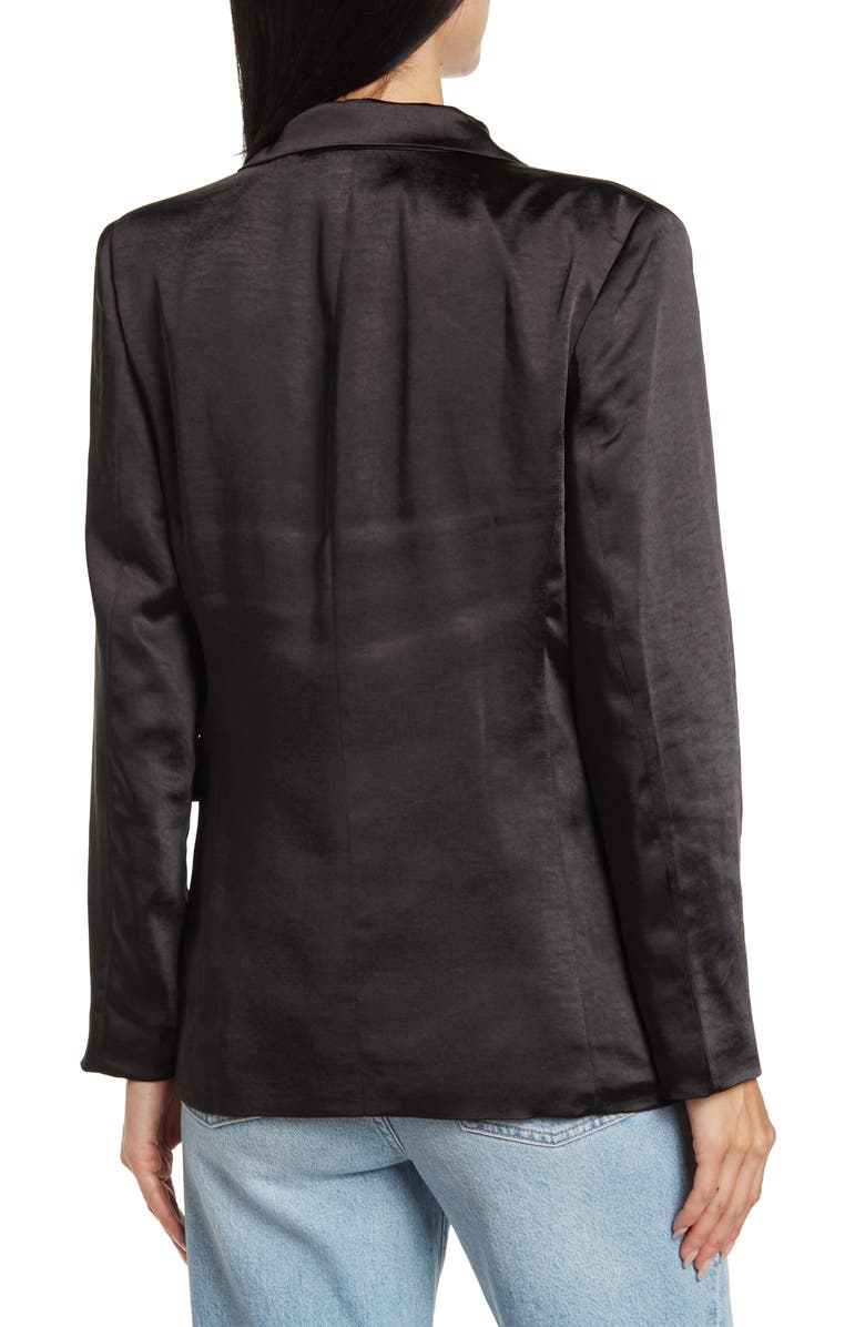 Know One Cares Satin Blazer, Alternate, color, 