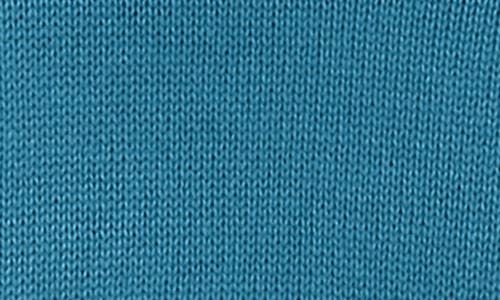 Eileen Fisher Peruvian Cotton Blend Bateau Neck Top In Blue