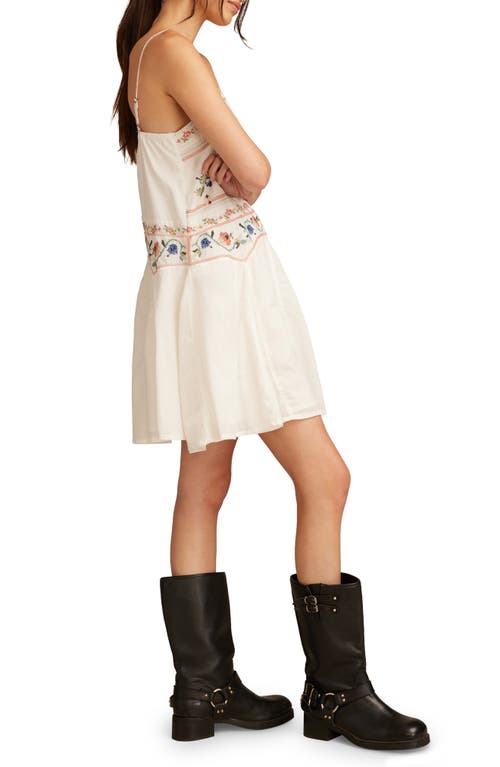 Shop Lucky Brand Embroidered Strappy Mini Sundress