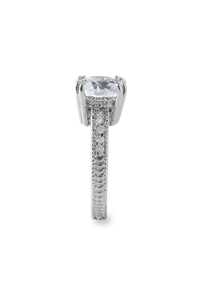 'Antique Detail' Round Ring, Alternate, color, SILVER