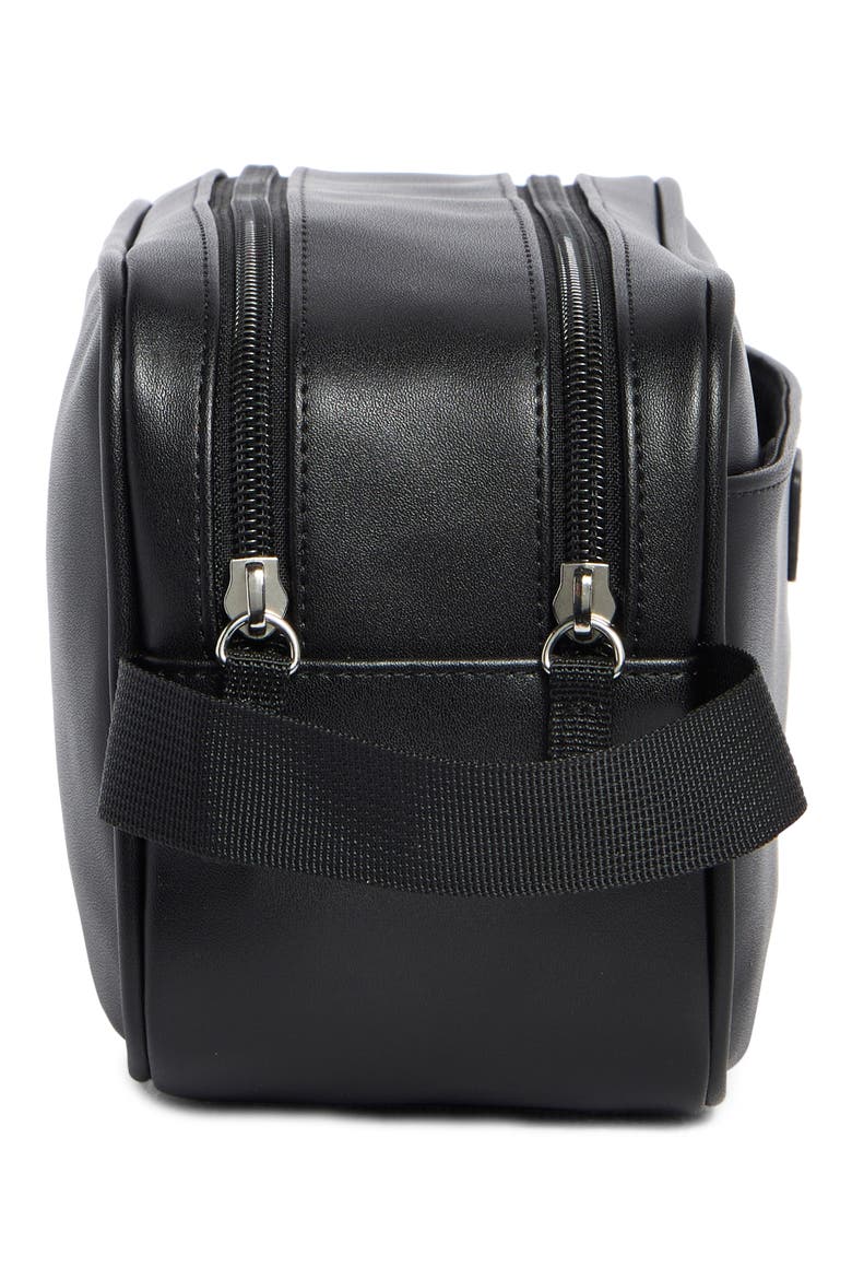 Zip Top Dopp Kit, Alternate, color, BLACK