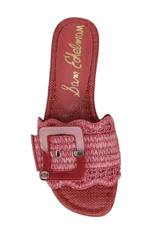 SAM EDELMAN SAM EDELMAN BAMBI RAFFIA BUCKLE SLIDE SANDAL