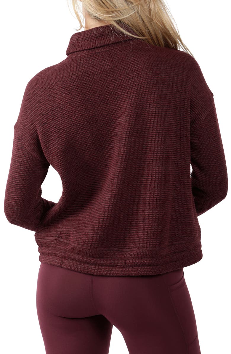 90 DEGREE BY REFLEX Boucle Pullover Hoodie, Alternate, color, 