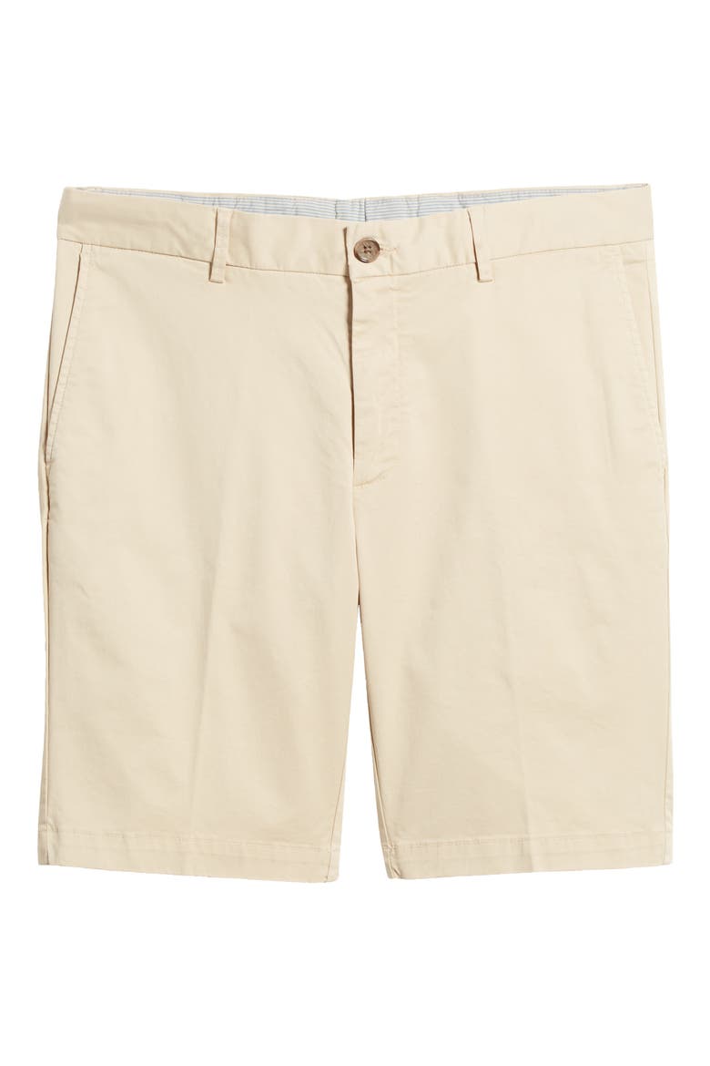 Microsanded Cotton Stretch Twill Shorts, Alternate, color, KHAKI
