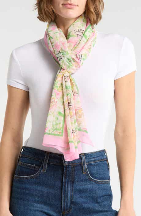 KARL LAGERFELD PARIS Monet Paris Chiffon Wrap