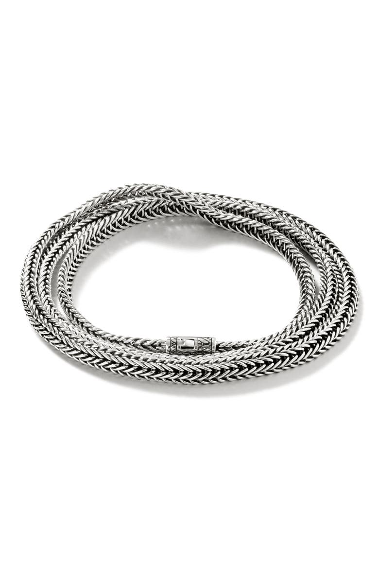 Kami Chain Triple Wrap, Silver, 4.5mm, Main, color, SILVER