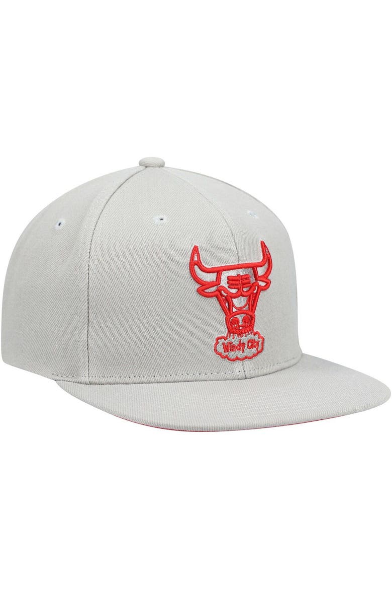 Men's Mitchell & Ness Gray Chicago Bulls Hardwood Classics Tonal Snapback Hat, Alternate, color, Gray