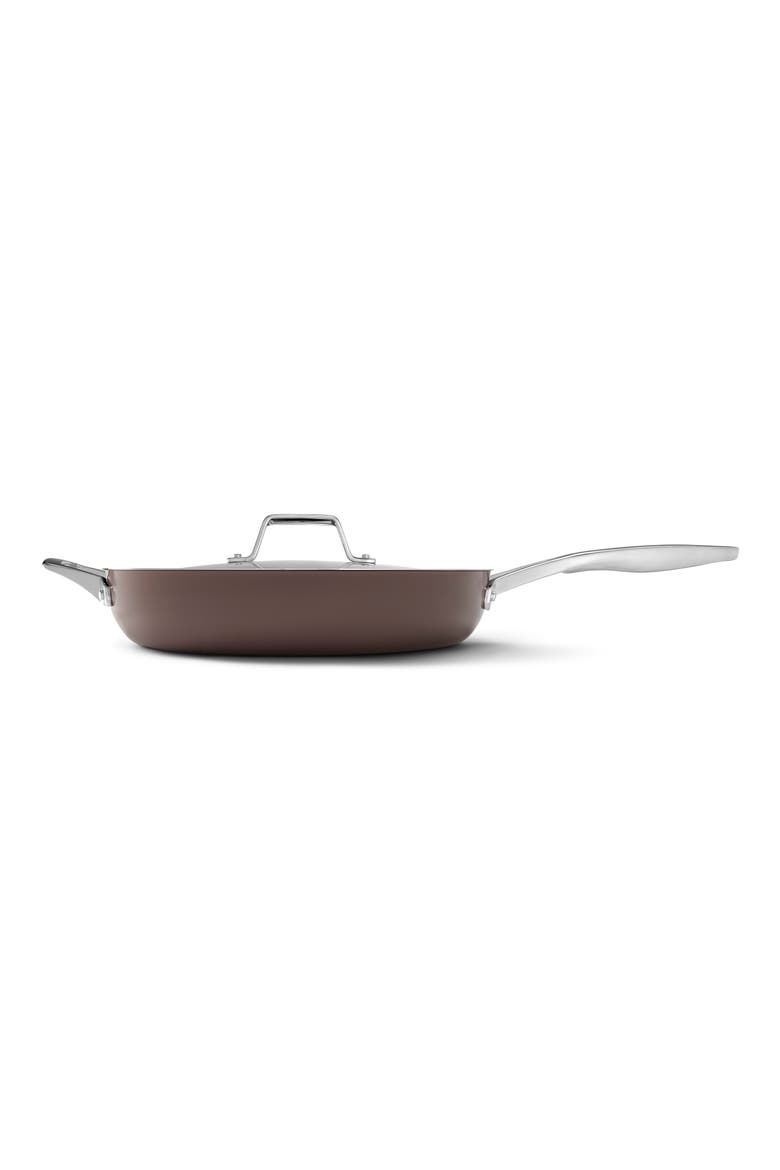 Premier Ceramic Nonstick Fry Pan with Lid, Alternate, color, NO COLOR