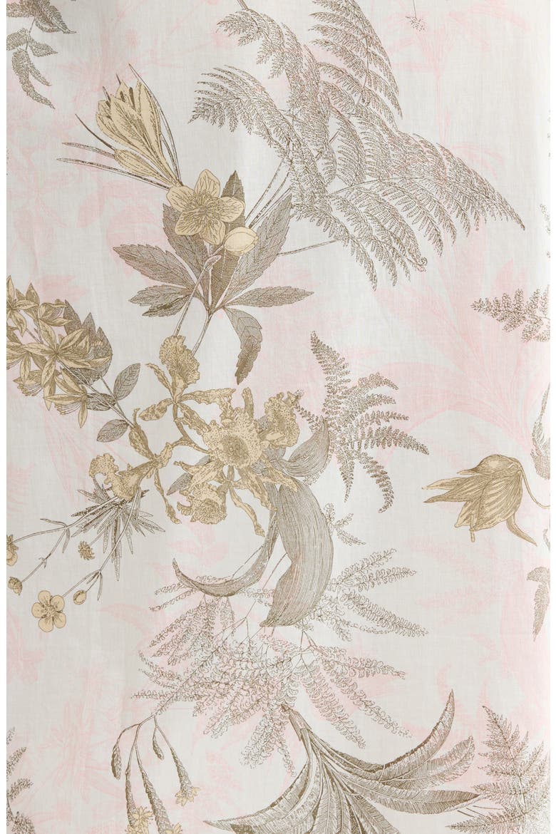 Peached Cotton Lawn Robe, Alternate, color, IVORY- OLIVE FERN TOILE