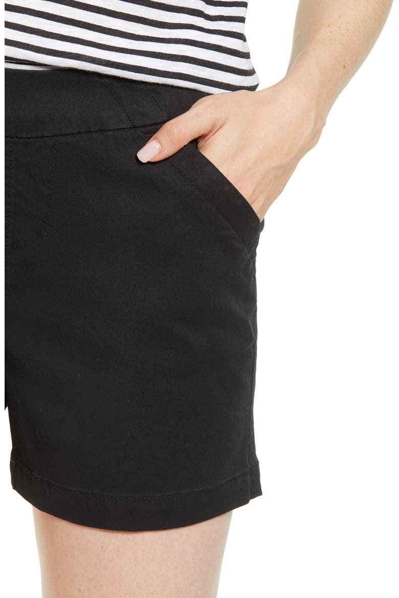 Jeans Gracie Cotton Blend Shorts, Alternate, color, BLACK