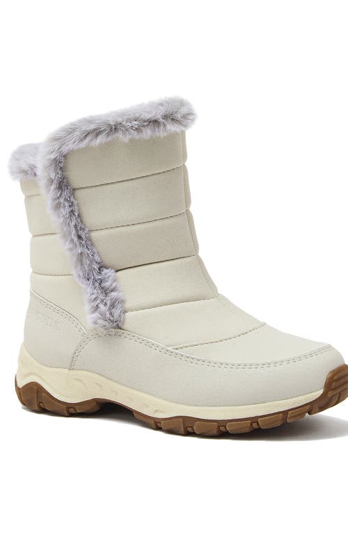 Lands' End Kids Expedition Faux Fur Waterproof Puffer Snow Boots In Multi