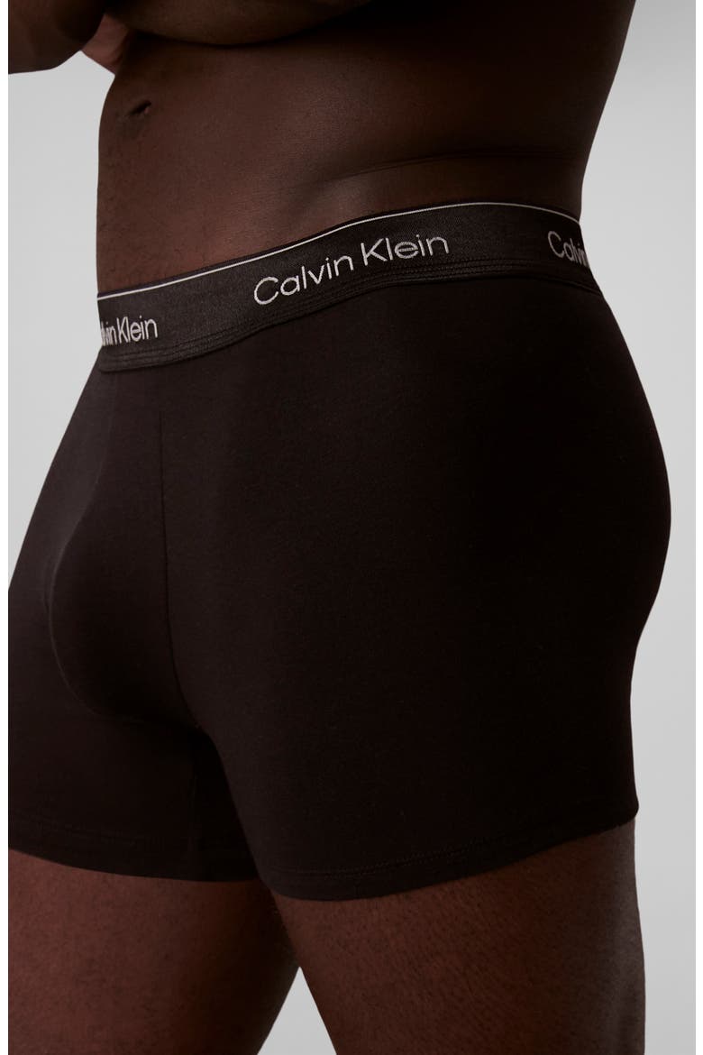 Icon Holiday Stretch Cotton Boxer Briefs, Alternate, color, BLACK
