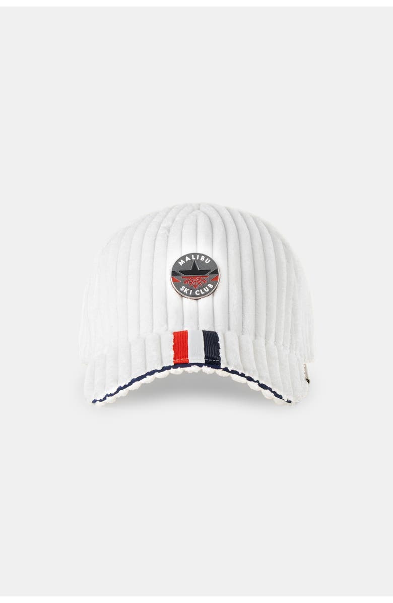 Malibu Ski Club Pistebasher Cap, Main, color, White